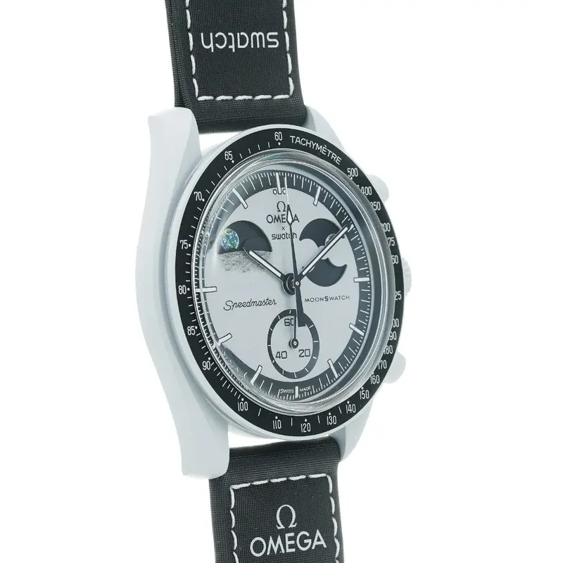 Omega x Swatch MoonSwatch Mission to Earthphase Men's Watch- S033M700